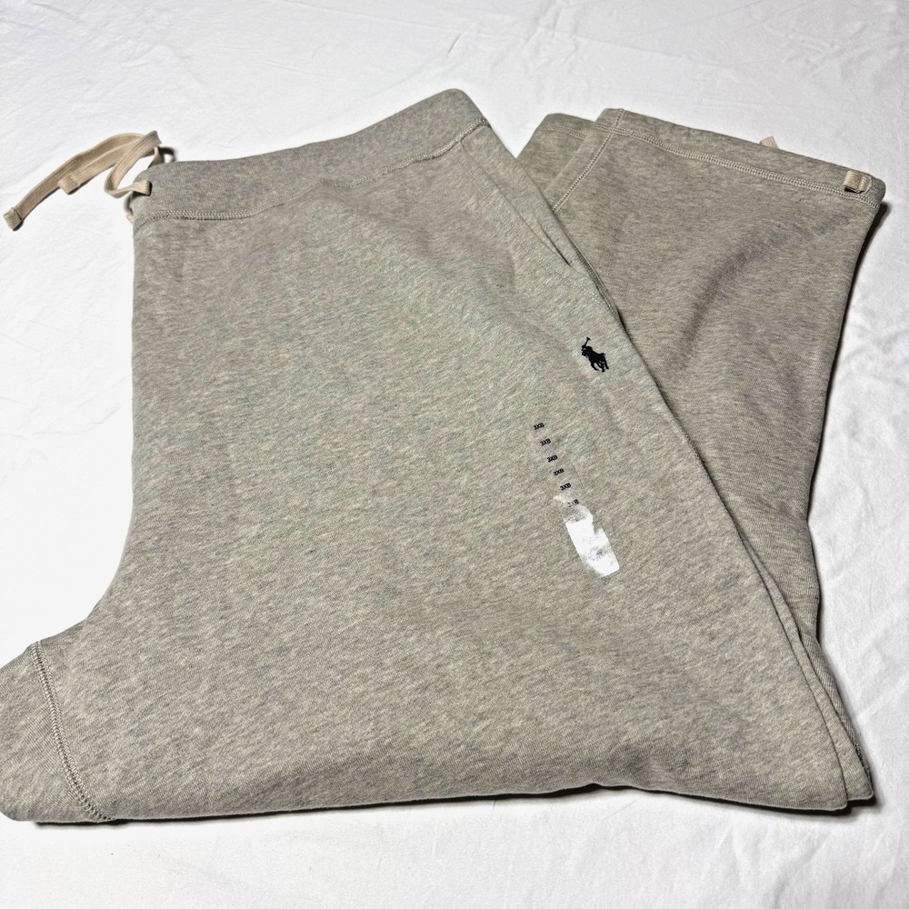 New Polo Ralph Lauren Fleece Sweatpants Mens 3XB Drawstring Big & Tall Msrp $125